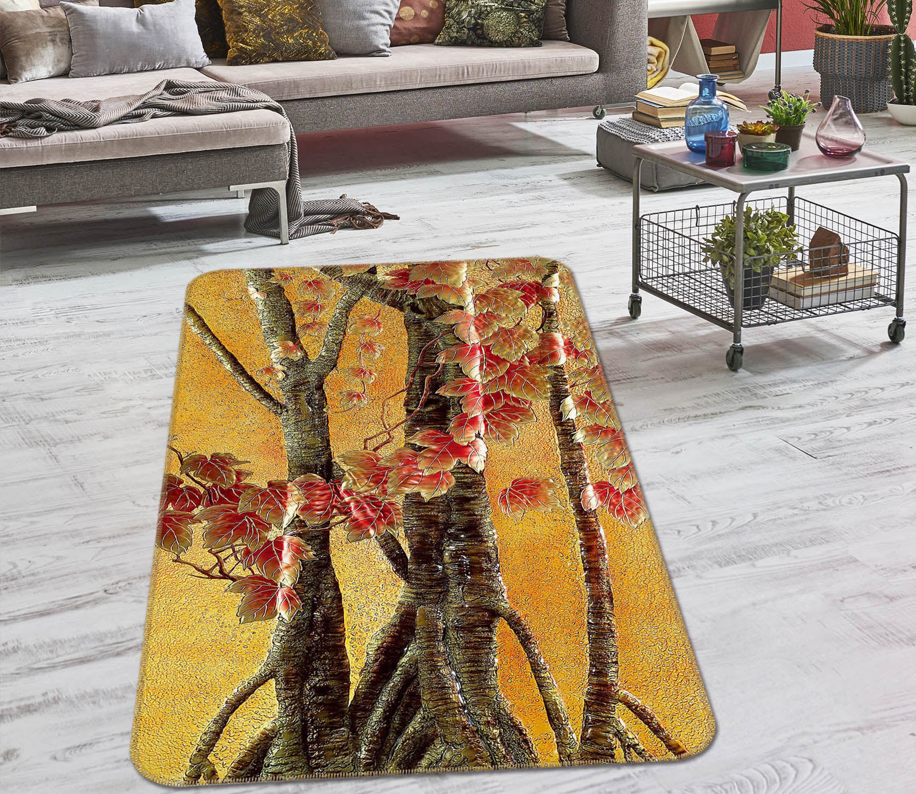3D Tree 32216 Non Slip Rug Mat