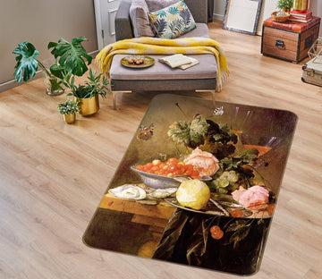 3D Fruit Flowers 76215 Non Slip Rug Mat