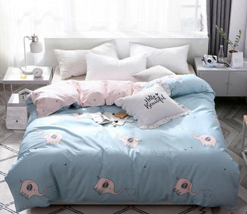 3D Mint Green Background White Flower 3184 Bed Pillowcases Quilt