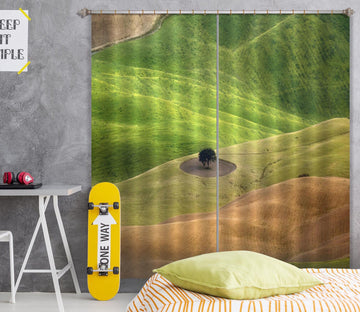 3D Green Grassland 155 Marco Carmassi Curtain Curtains Drapes Curtains AJ Creativity Home 