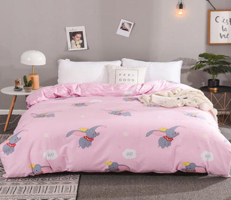 3D Dumbo 4187 Bed Pillowcases Quilt