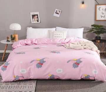 3D Dumbo 4187 Bed Pillowcases Quilt