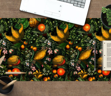 3D Orange Fruit Leaves 120160 Uta Naumann Desk Mat