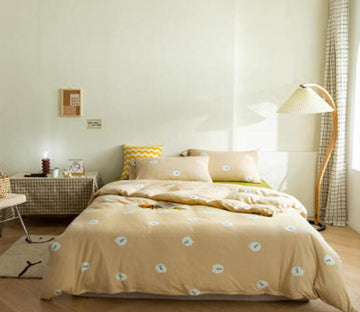 3D Light Brown 17140 Bed Pillowcases Quilt