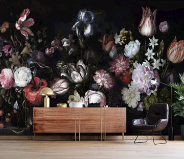 3D Retro Flowers 1570 Wall Murals