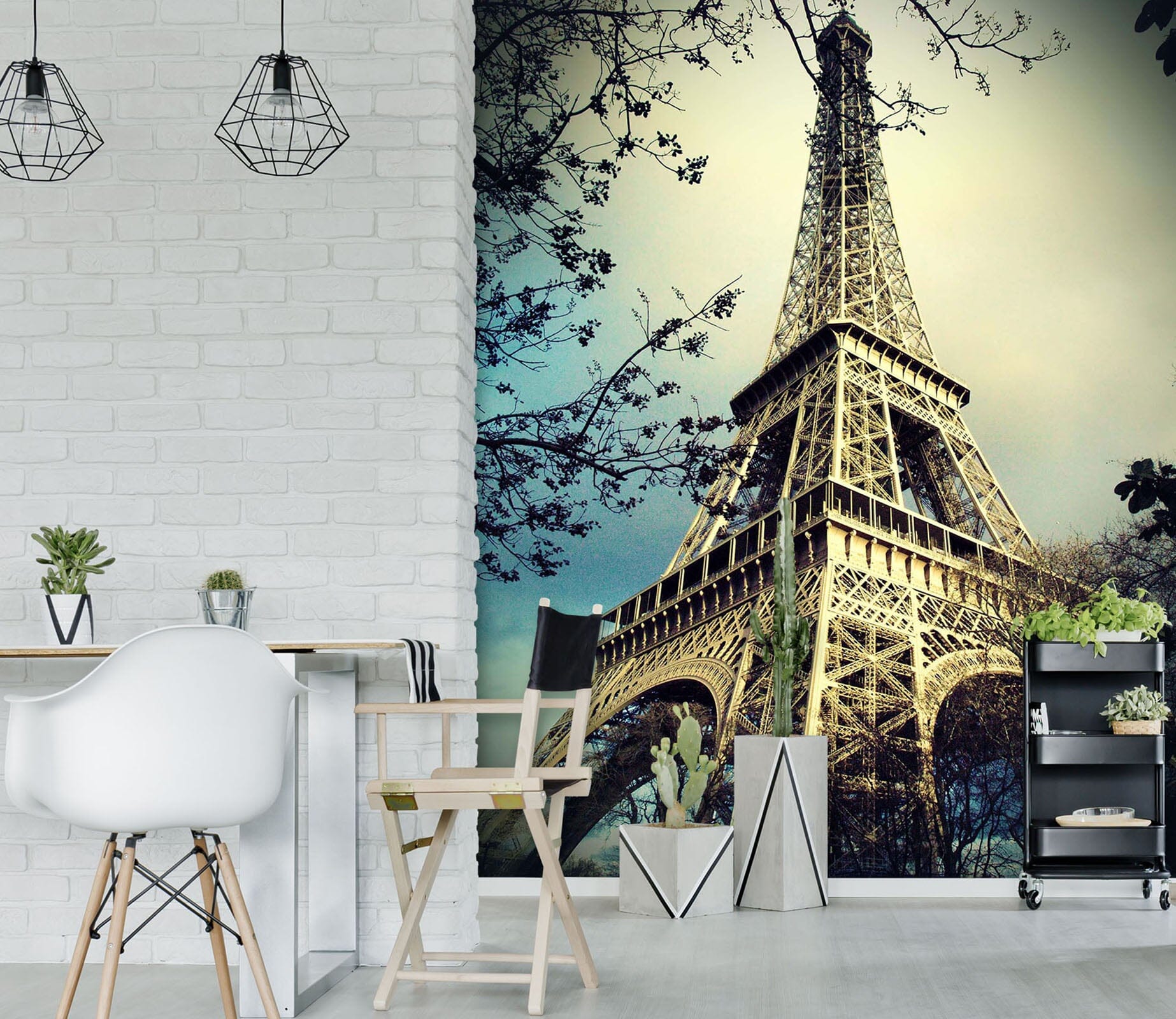 3D Eiffel Tower 103 Wall Murals Wallpaper AJ Wallpaper 2 