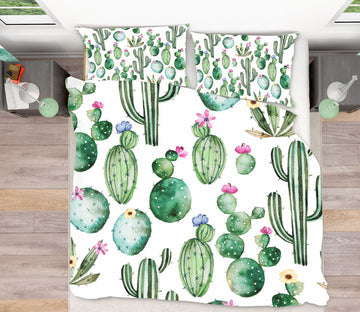 3D Green Cactus Thorn 085 Uta Naumann Bedding Bed Pillowcases Quilt