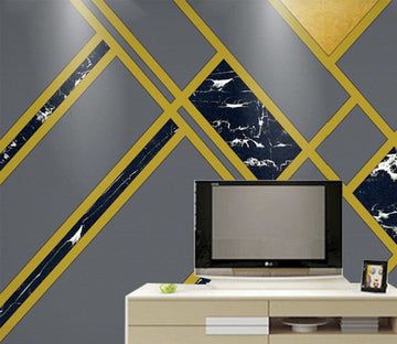 3D Golden Lines WG324 Wall Murals Wallpaper AJ Wallpaper 2 