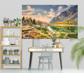 3D Forest Lake 108 Marco Carmassi Wall Sticker Wallpaper AJ Wallpaper 2 