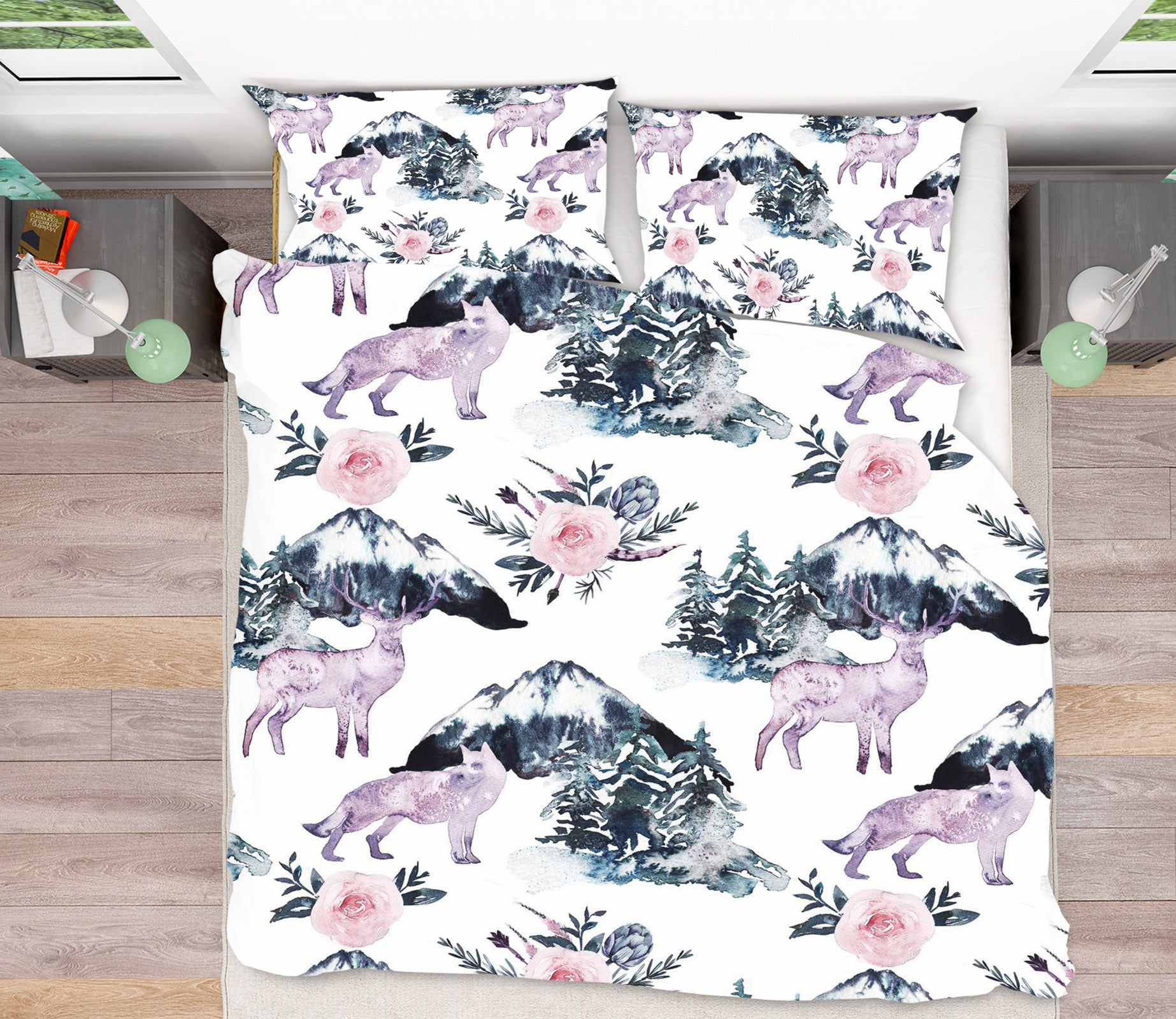 3D Fawn Mountain 069 Uta Naumann Bedding Bed Pillowcases Quilt