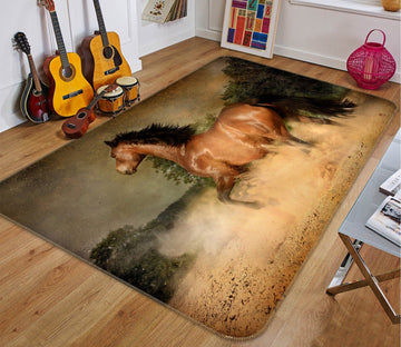 3D Dusk Horse 613 Animal Non Slip Rug Mat Mat AJ Creativity Home 