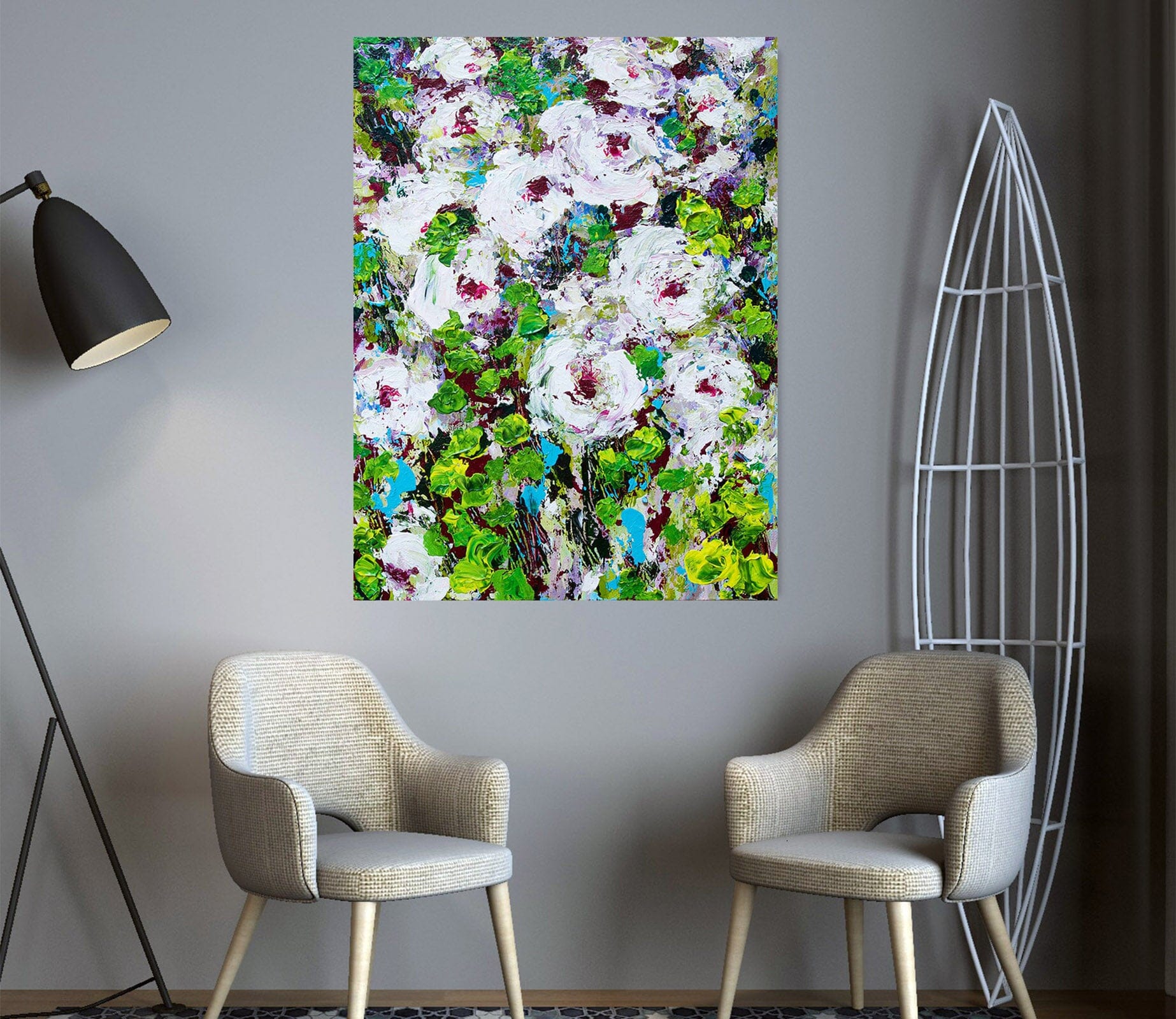 3D White Garden 286 Allan P. Friedlander Wall Sticker Wallpaper AJ Wallpaper 2 
