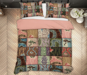 3D Cube 14008 Bed Pillowcases Quilt