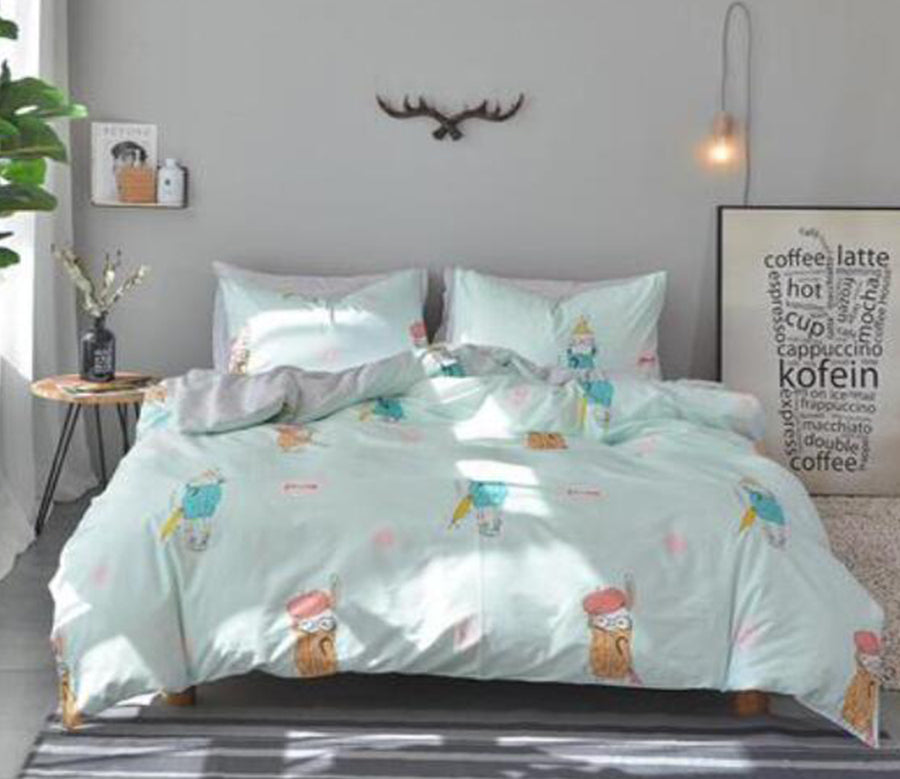 3D Doll With Umbrella 20210 Bed Pillowcases Quilt