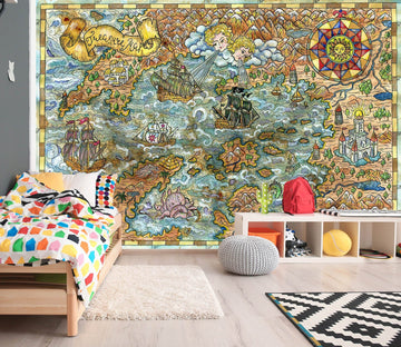 3D Sea Freight 2133 World Map Wall Murals Wallpaper AJ Wallpaper 2 