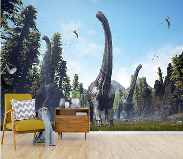 3D Long Necked Dragon 1554 Wall Murals Wallpaper AJ Wallpaper 2 