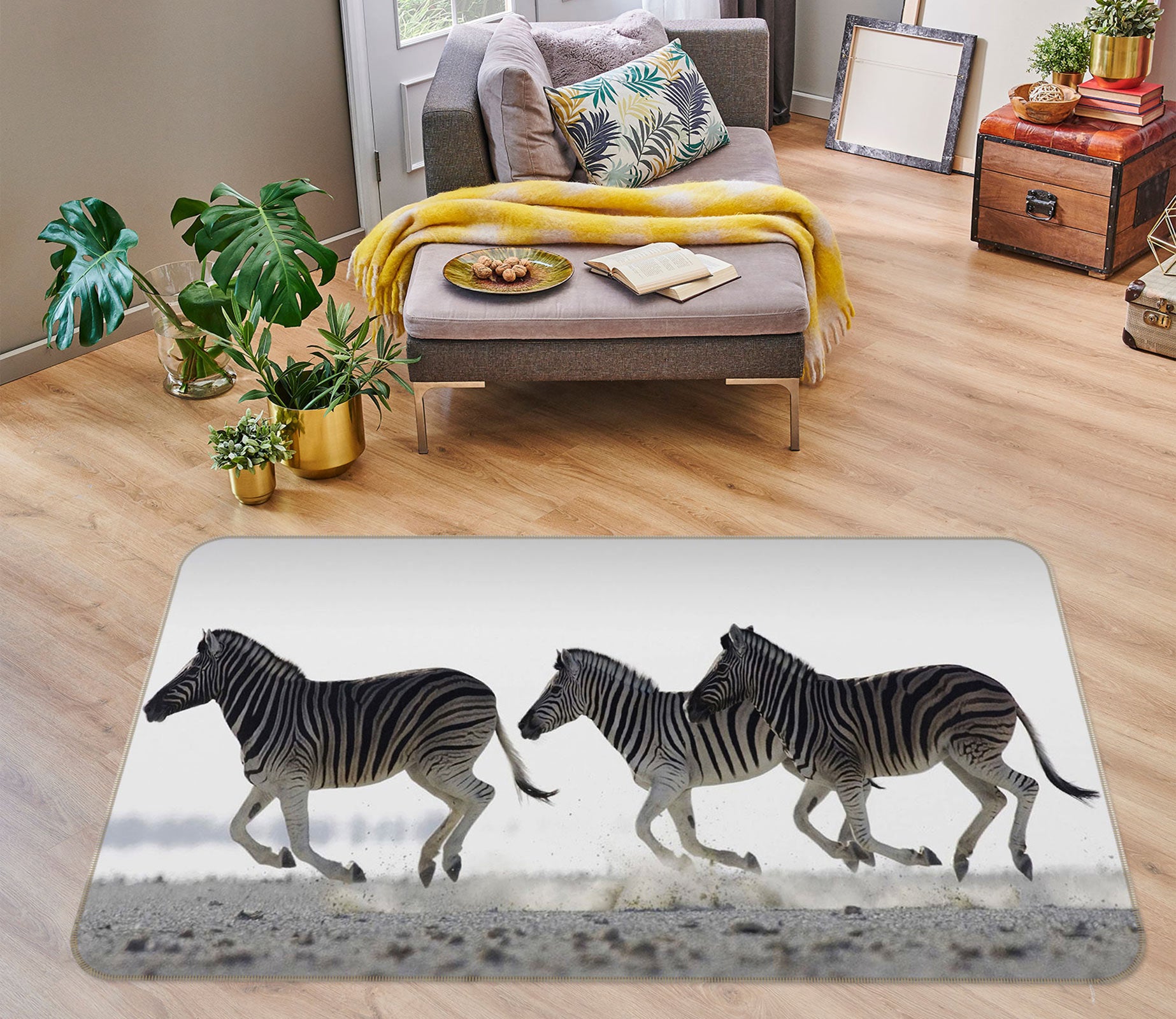 3D Zebra 76033 Non Slip Rug Mat