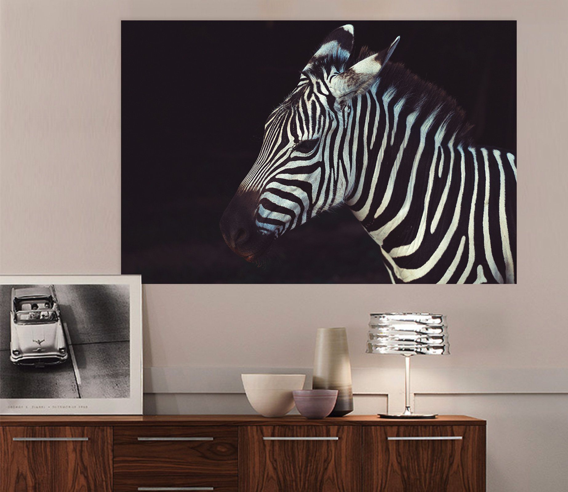 3D Zebra 13 Animal Wall Stickers Wallpaper AJ Wallpaper 2 