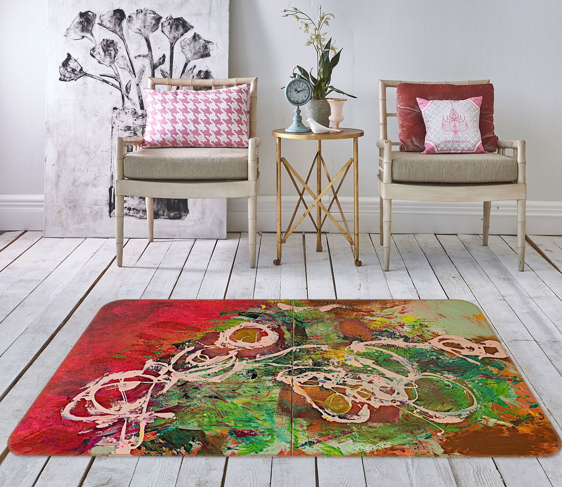 3D Color Pattern 1002 Allan P. Friedlander Rug Non Slip Rug Mat Mat AJ Creativity Home 