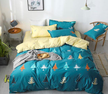 3D Christmas Tree 3200 Bed Pillowcases Quilt