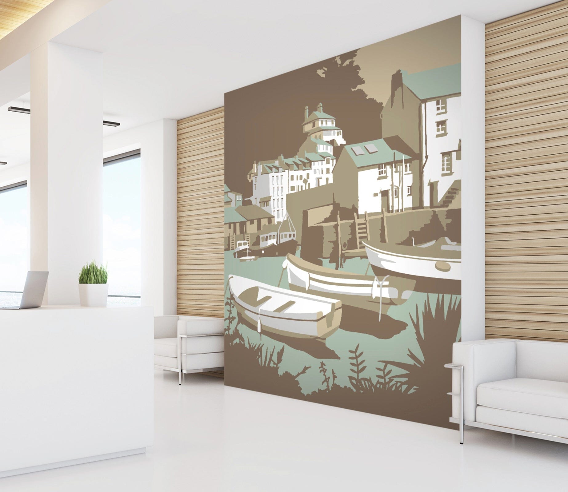 3D Polperro 1038 Steve Read Wall Mural Wall Murals Wallpaper AJ Wallpaper 2 