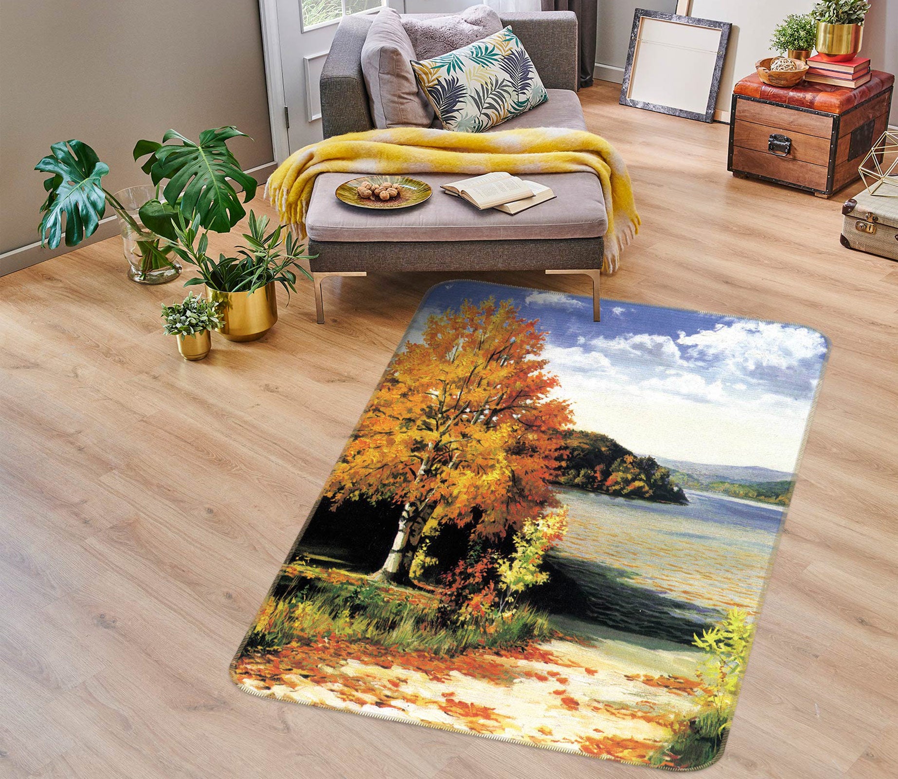 3D Tree Path 76173 Non Slip Rug Mat