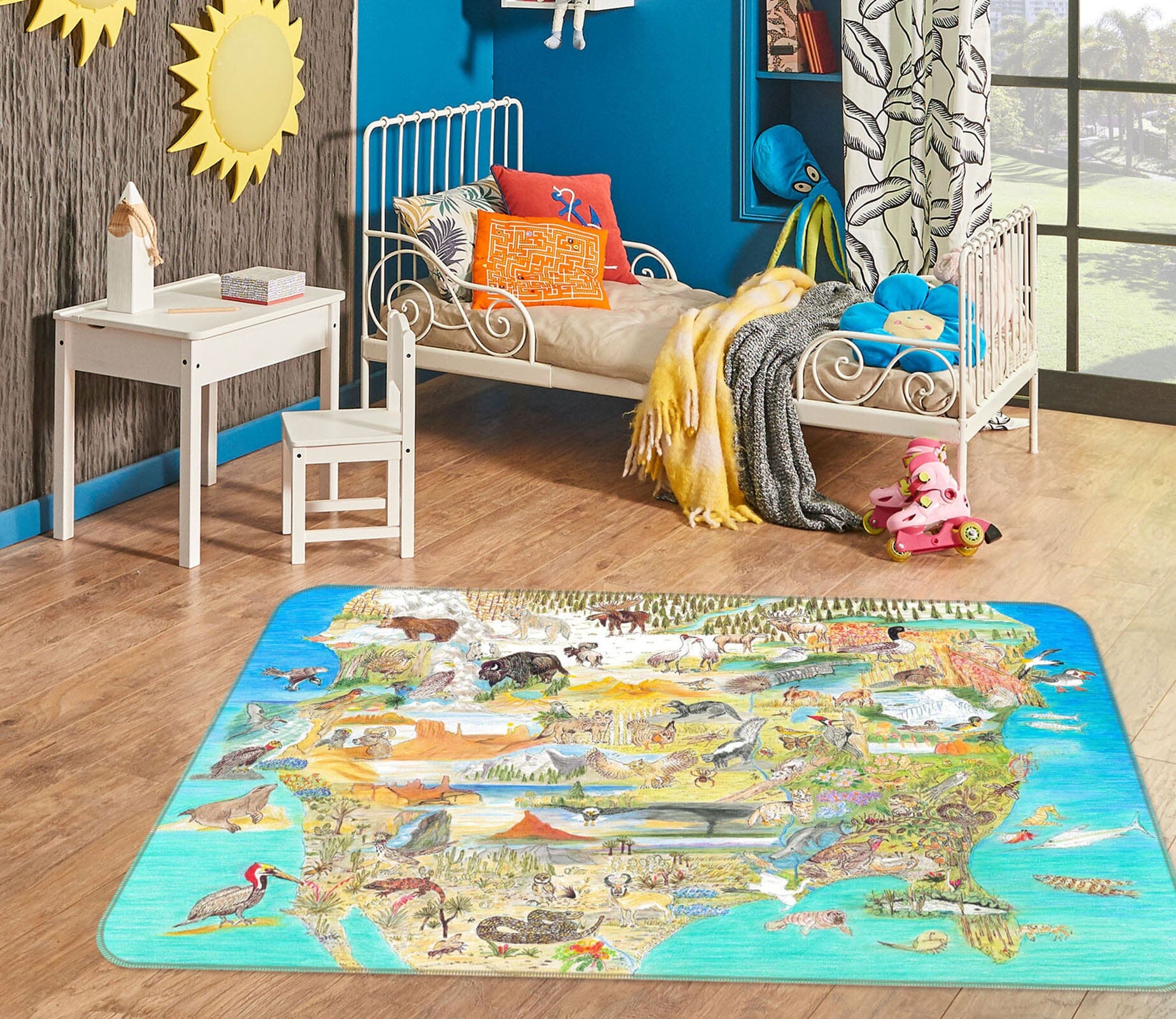 3D Cute Animal 1514 Michael Sewell Rug Non Slip Rug Mat Mat AJ Creativity Home 