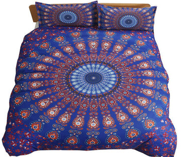 3D Blue Lines 1036 Bed Pillowcases Quilt