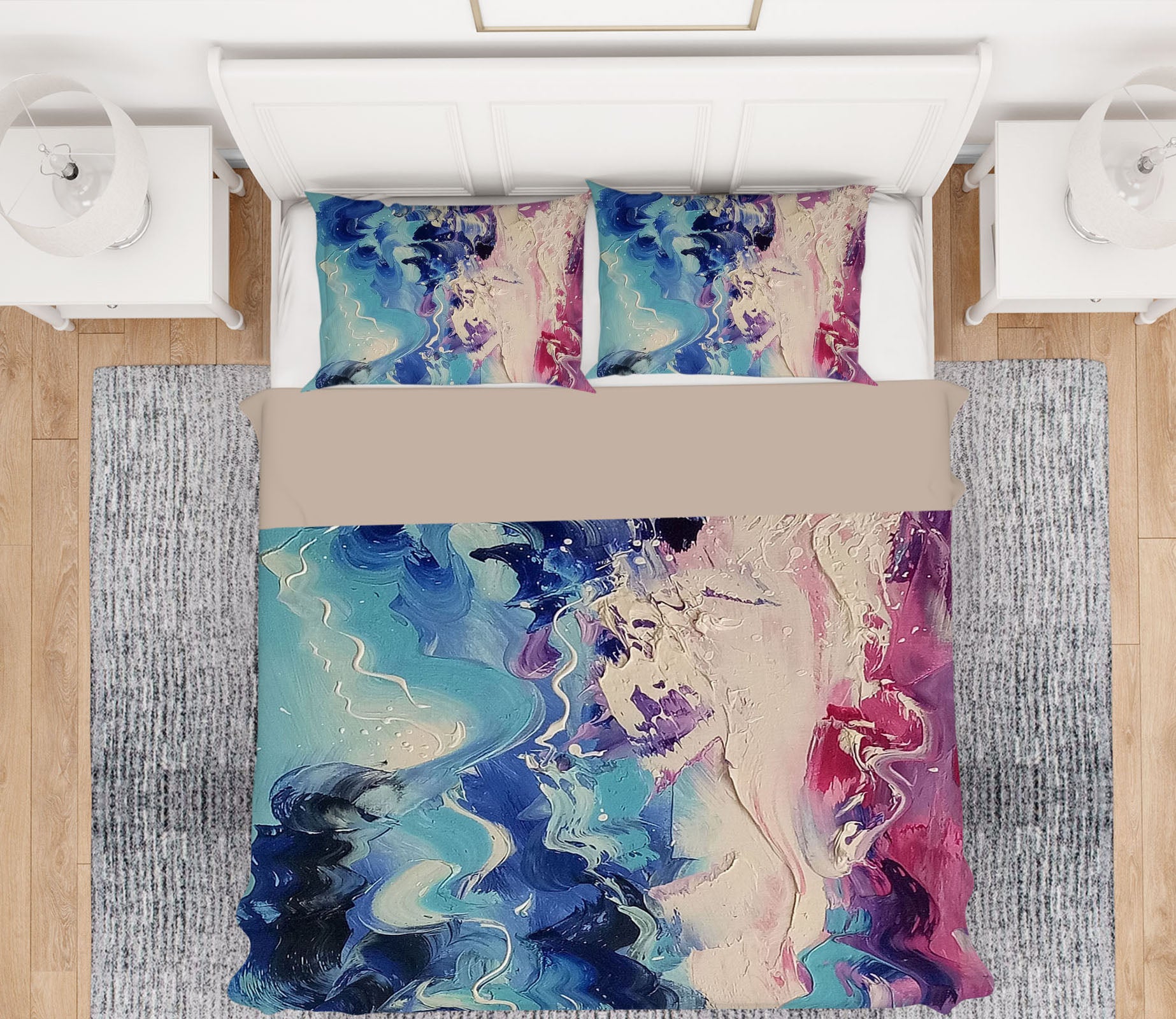 3D Colorful Lines 16017 Bed Pillowcases Quilt