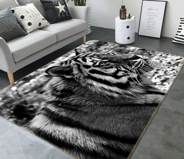 3D Black Tiger 143 Animal Non Slip Rug Mat
