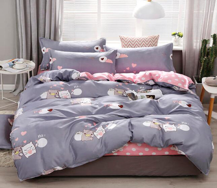 3D Cartoon Pig 2007 Bed Pillowcases Quilt