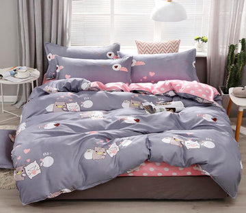 3D Cartoon Pig 2007 Bed Pillowcases Quilt