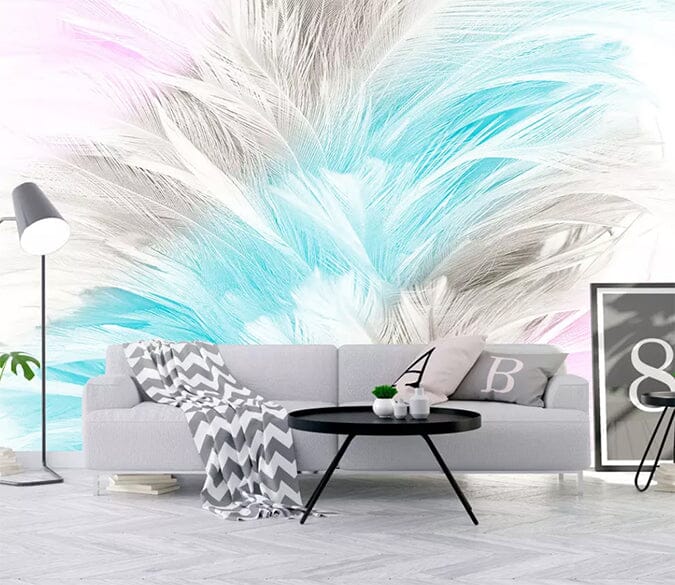 3D Colored Feathers 1612 Wall Murals Wallpaper AJ Wallpaper 2 
