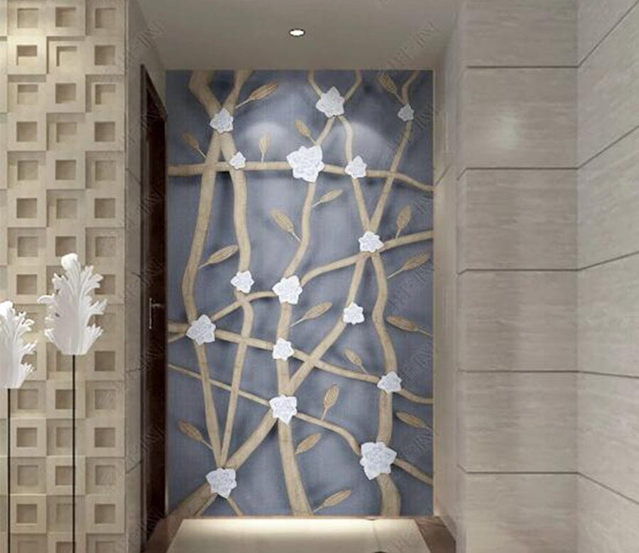 3D White Plum WC287 Wall Murals Wallpaper AJ Wallpaper 2 