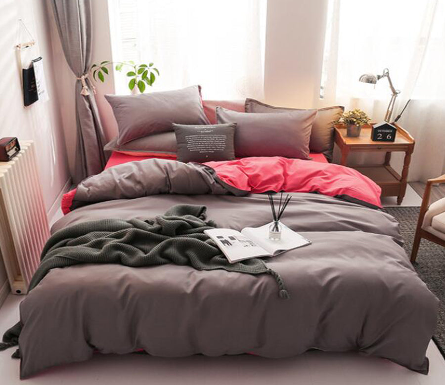 3D Brown Pink 12116 Bed Pillowcases Quilt
