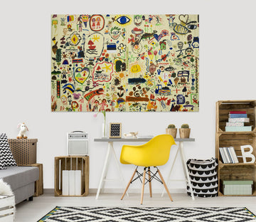 3D Crayon Drawing 1067 Wall Sticker