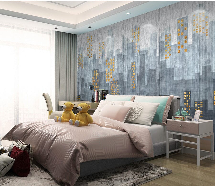 3D Grey Tall Building WG043 Wall Murals Wallpaper AJ Wallpaper 2 