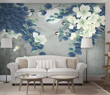 3D Flower Bird 172 Wall Murals Wallpaper AJ Wallpaper 2 