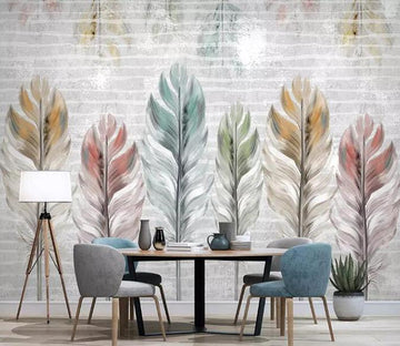 3D Colored Feather 511 Wall Murals Wallpaper AJ Wallpaper 2 