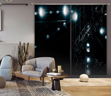 3D Bright Light 051 Noirblanc777 Curtain Curtains Drapes Curtains AJ Creativity Home 