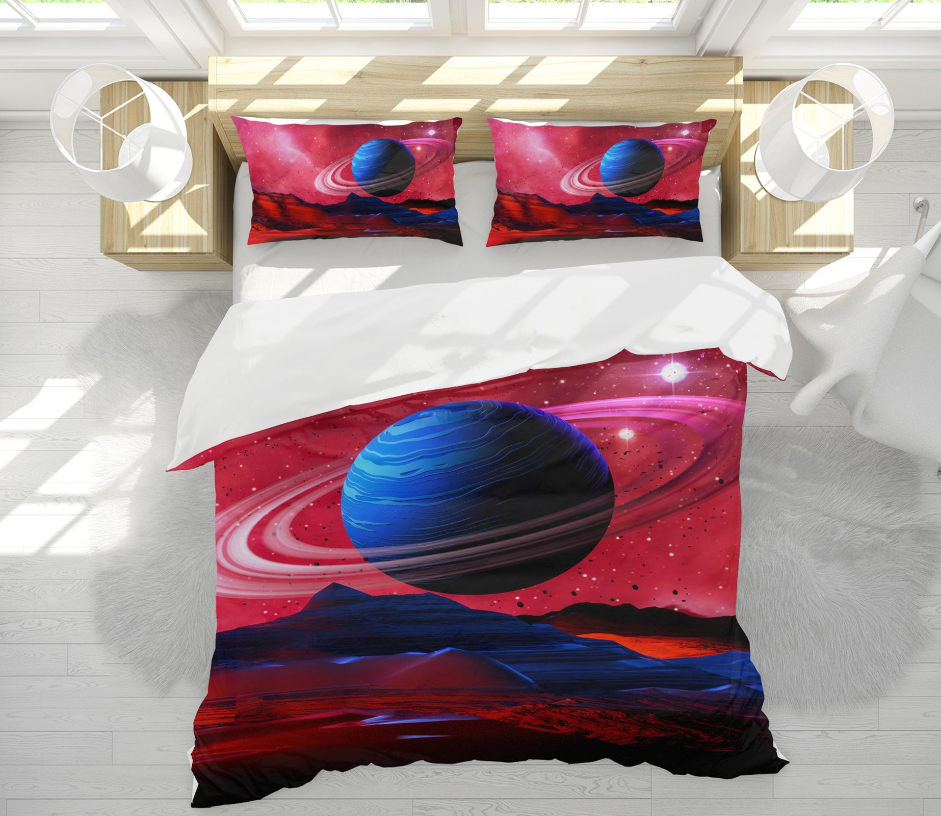 3D Planet 60158 Bed Pillowcases Quilt