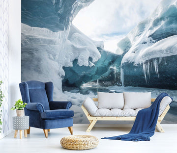 3D Glacier White 013 Wall Murals Wallpaper AJ Wallpaper 2 
