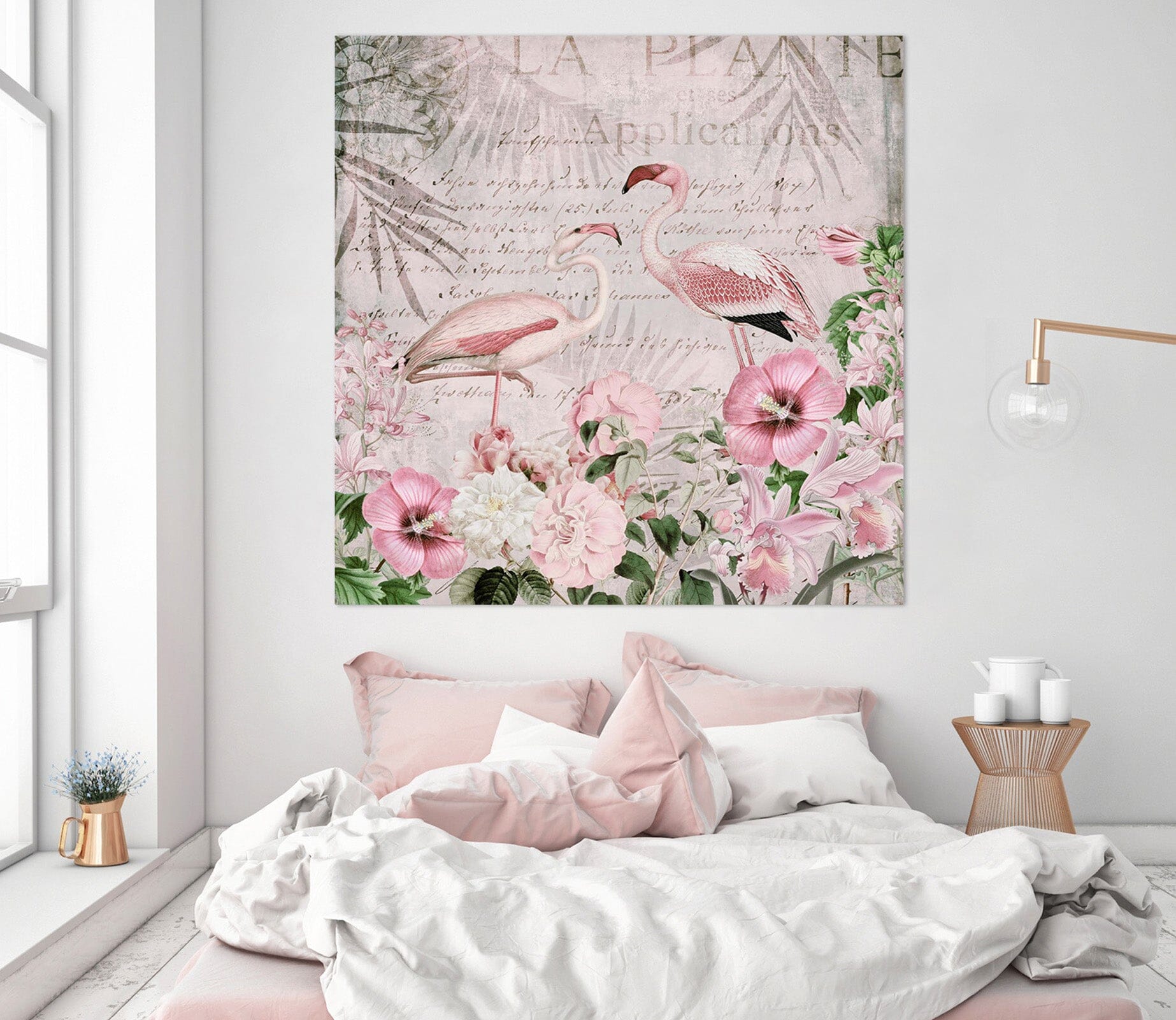 3D Flamingo Paradise 051 Andrea haase Wall Sticker Wallpaper AJ Wallpaper 2 