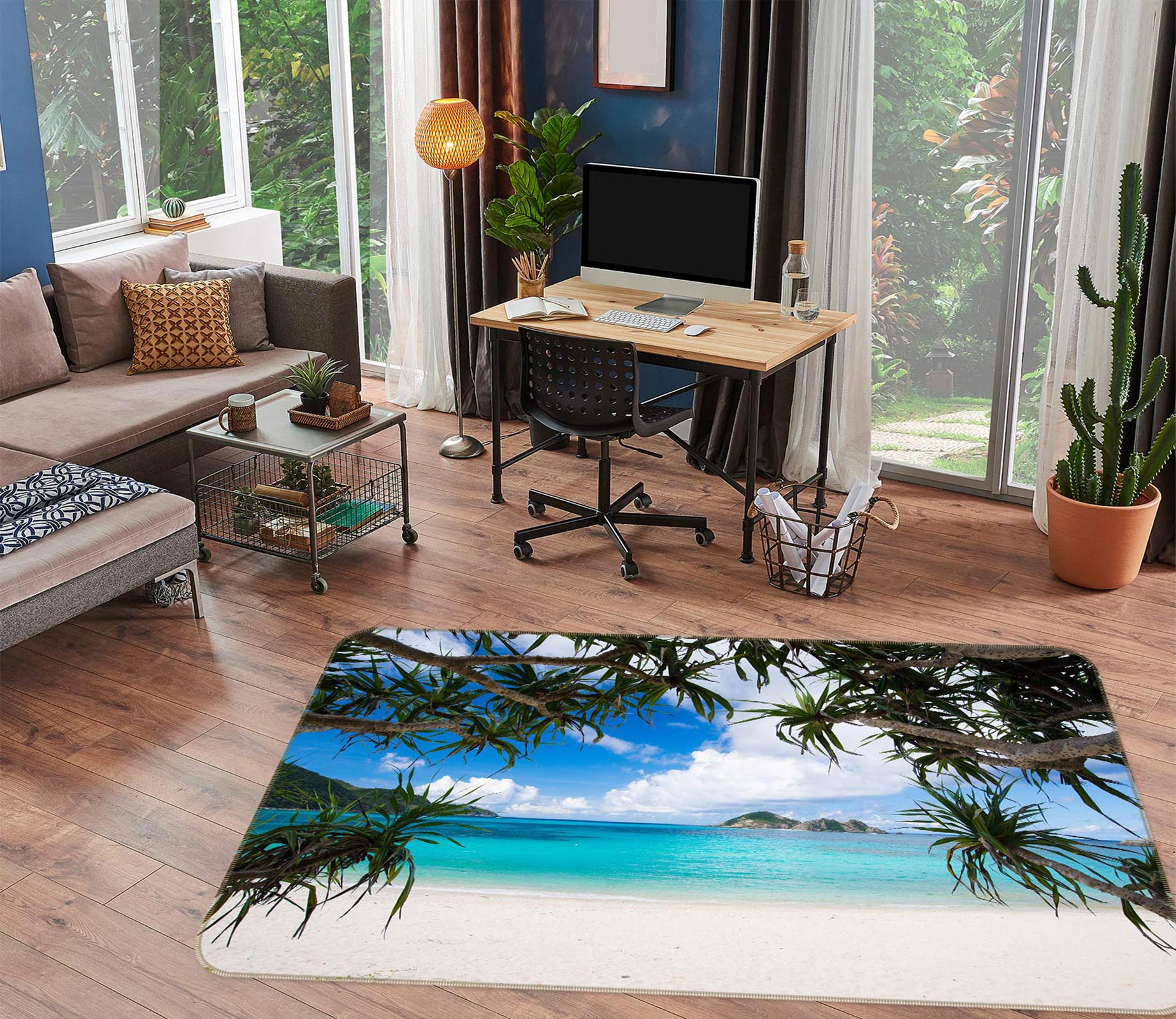 3D Seaside 76249 Non Slip Rug Mat