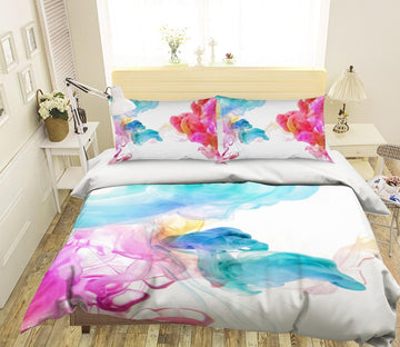 3D Gouache Gradient 004 Bed Pillowcases Quilt Wallpaper AJ Wallpaper 