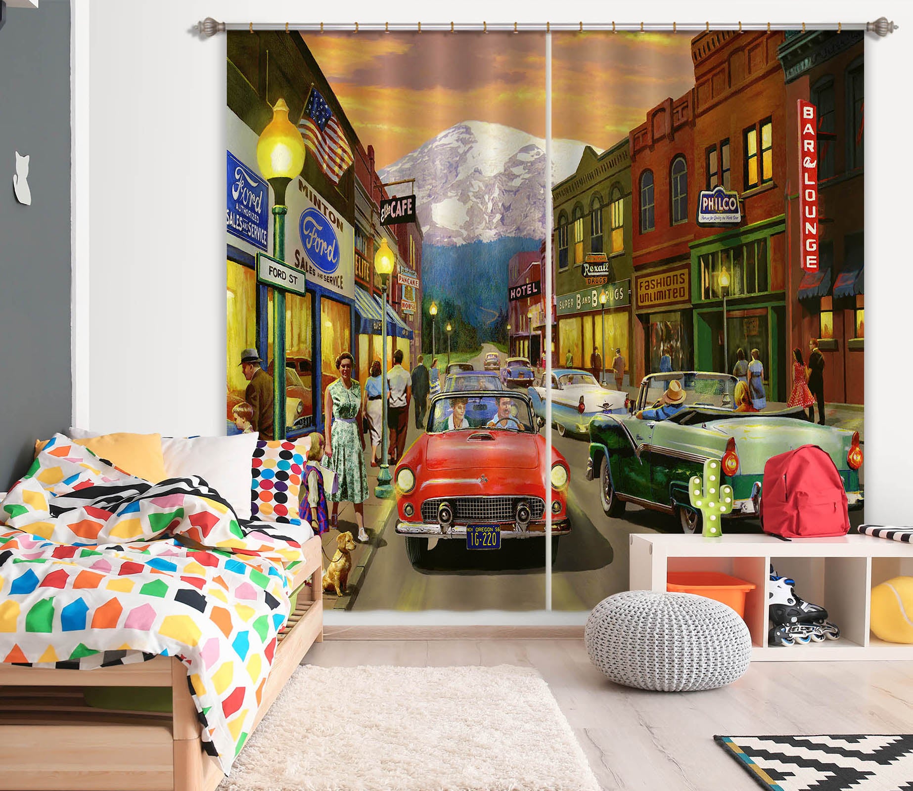 3D House Street 157 Kevin Walsh Curtain Curtains Drapes