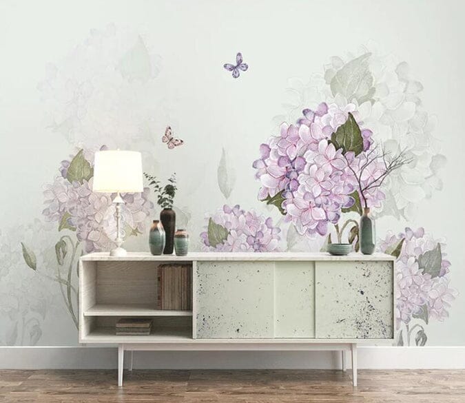 3D Flower Butterfly 1555 Wall Murals Wallpaper AJ Wallpaper 2 