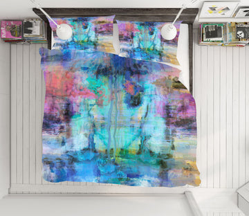 3D Green Purple Pattern 1024 Michael Tienhaara Bedding Bed Pillowcases Quilt