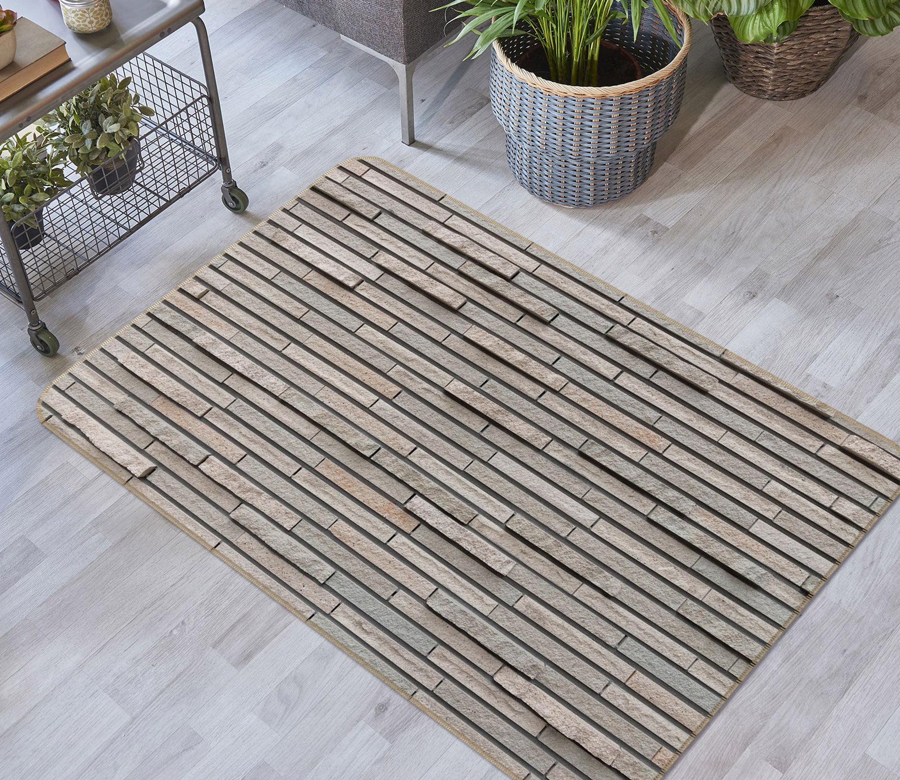 3D Brick Wall 31039 Non Slip Rug Mat