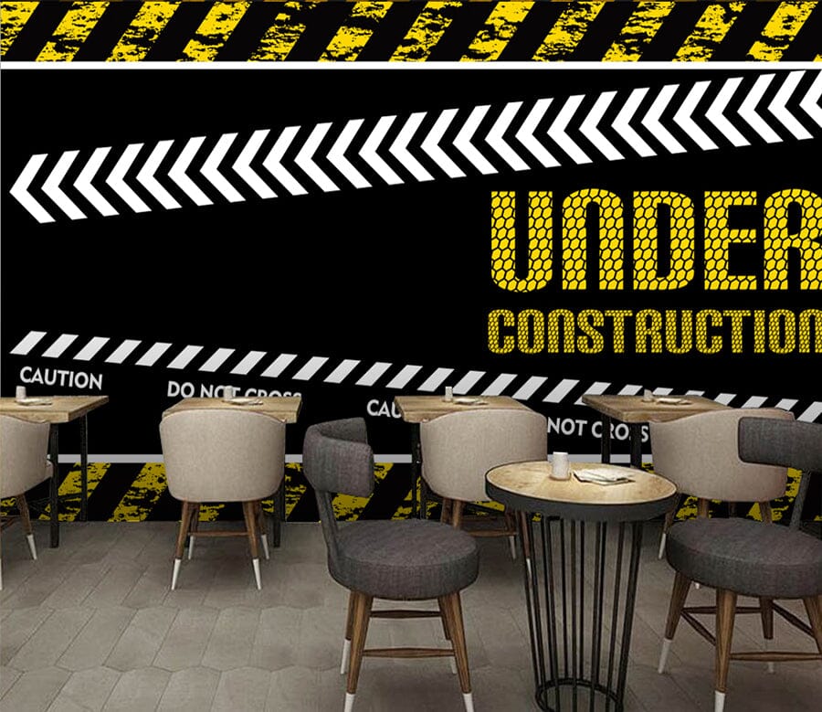 3D Yellow Letters WC048 Wall Murals Wallpaper AJ Wallpaper 2 